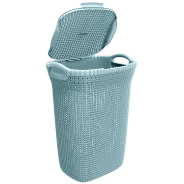 Curver knit wasbox 57 liter misty blue 43x34xh61cm
