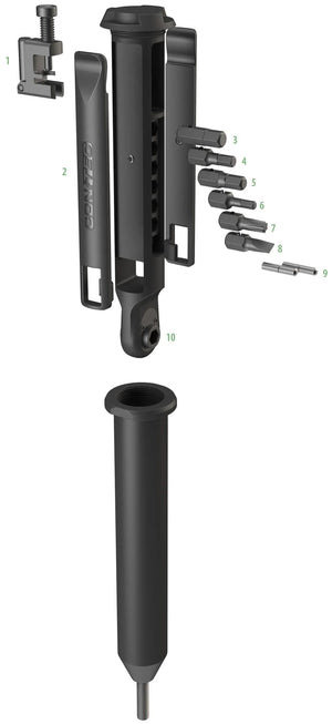 Contec multifunktionswerkzeug treasure fork ct multitool treasure fork 10 functions