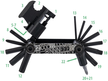 Contec multifunktionswerkzeug pocket gadget - f22 stealth ct multifunction f22 22 functions