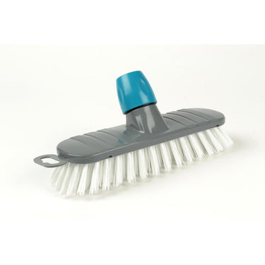 Linea schrobborstel luiwagen van polyamide 23cm kunststof met steelhouder