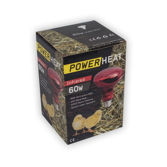 Producten warmtelamp powerheat 60w rood