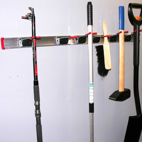 Load image into Gallery viewer, Producten bruns gereedschaprail aluminium 100cm
