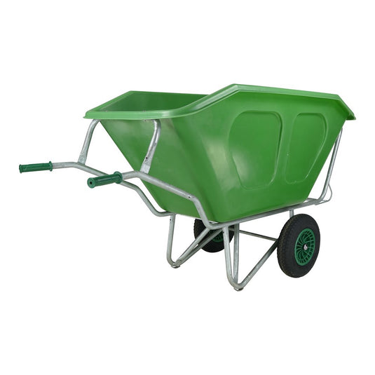 Fort producten kruiwagen f s 500l groen verz onderstel 2 luchtwiel