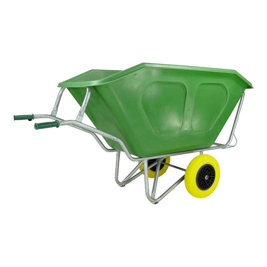 Fort producten kruiwagen f s 500l groen verzinkt onderstel 2 nml wiel