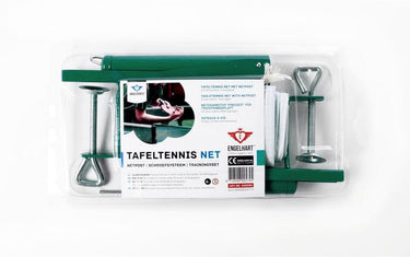 Engelhart tafeltennis netpostcombinatie – stalen palen met polyethyleen net – geschikt voor wedstrijdtafels – ping pong – longfield