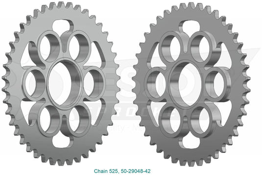 Esjot chain wheel 525 39z steel silver