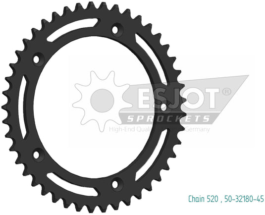 Esjot chain wheel 520 47z steel black