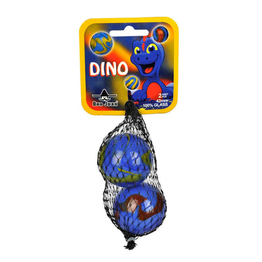 Adic knikkerbonken 2 stuks dino 42 mm groot