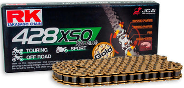 Rk chain 428 xso 136 c gold gold open
