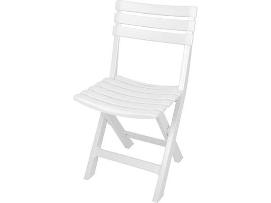 Pro Garden Opvouwbare Kunststof Stoel Wit