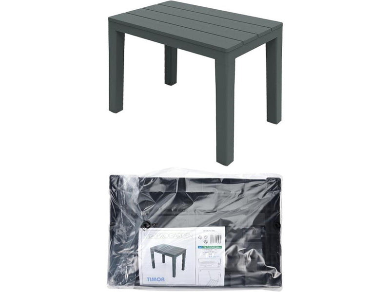 Afbeelding laden in galerijviewer, Pro garden bankje timor 60x38.5x45 cm antraciet
