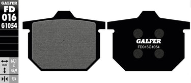Galfer remblokken fd016 brake pad fd016 g1054 organic