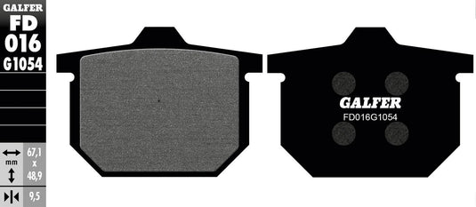 Galfer bremsbelag fd016 brake pad fd016 g1054 organic