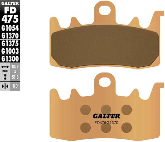 Galfer bremsbelag fd475 brake pad fd475 g1370 sint.metal street