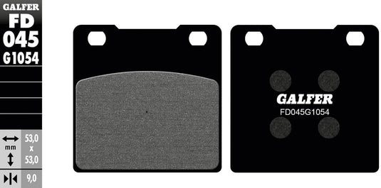 Galfer bremsbelag fd045 brake pad fd045 g1054 organic