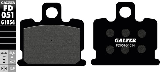 Galfer bremsbelag fd051 brake pad fd051 g1054 organic