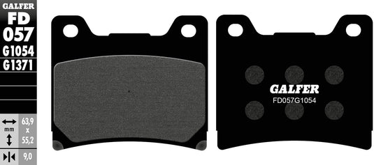 Galfer bremsbelag fd057 brake pad fd057 g1054 organic