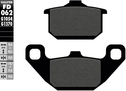 Galfer bremsbelag fd062 brake pad fd062 g1054 organic
