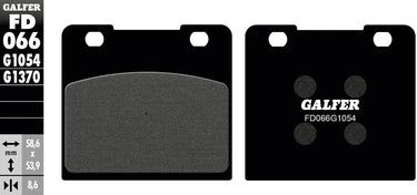 Galfer remblokken fd066 brake pad fd066 g1054 organic