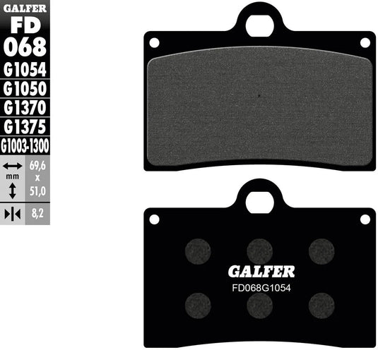 Galfer bremsbelag fd068 brake pad fd068 g1054 organic