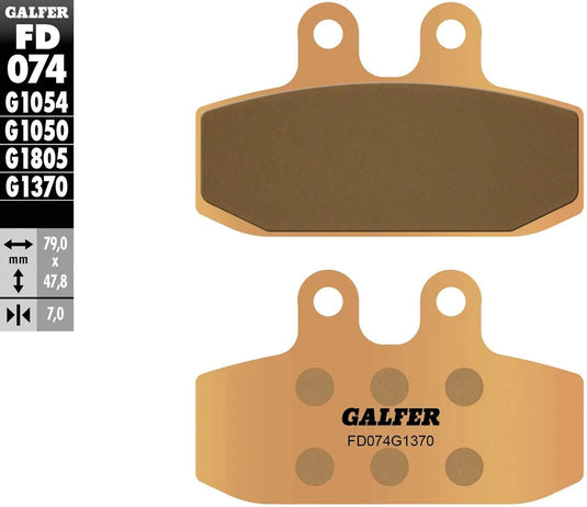 Galfer bremsbelag fd074 brake pad fd074 g1370 sintered metal