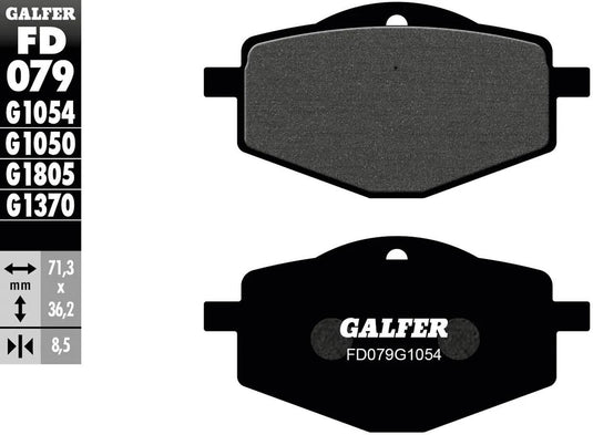 Galfer bremsbelag fd079 brake pad fd079 g1054 organic