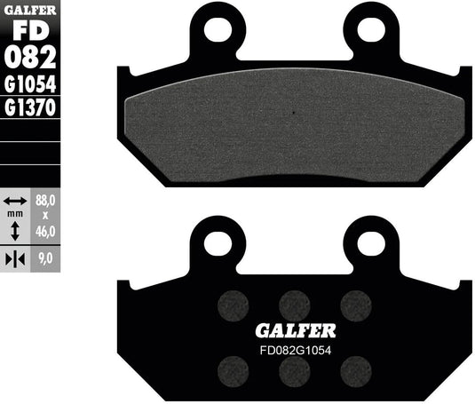 Galfer bremsbelag fd082 brake pad fd082 g1054 organic