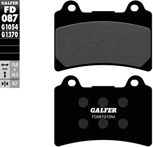 Galfer bremsbelag fd087 brake pad fd087 g1054 organic