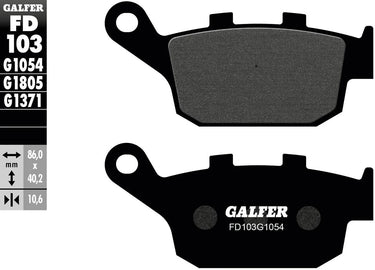 Galfer bremsbelag fd103 brake pad fd103 g1054 organic