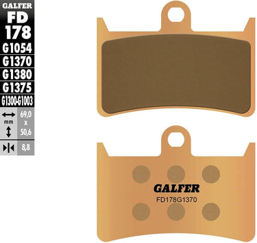 Galfer remblokken fd178 sintered brake pad fd178 g1370