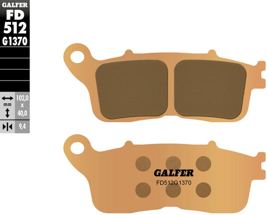Galfer remblokken fd512 brake pad fd512 g1370 sint.metal street
