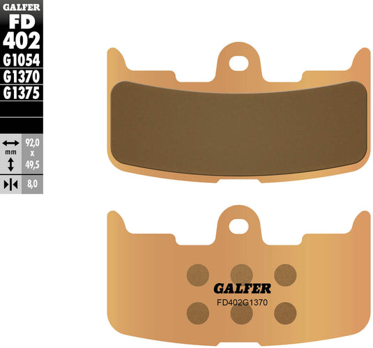Galfer remblokken fd402 brake pad fd402 g1370 sint.metal street