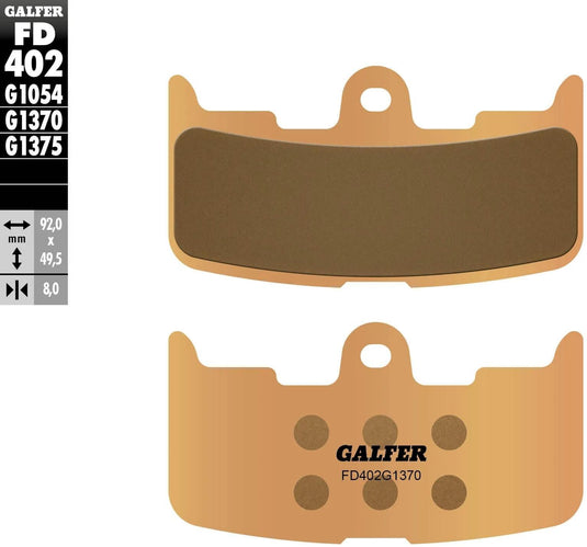 Galfer bremsbelag fd402 brake pad fd402 g1370 sint.metal street
