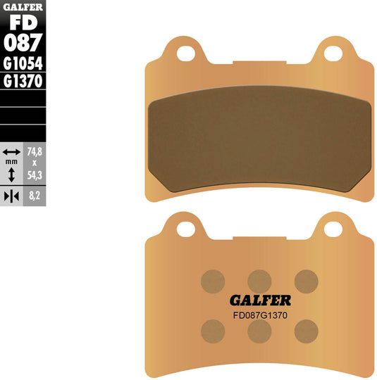 Galfer remblokken fd087 brake pad fd087 g1370 sintered metal