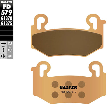 Galfer bremsbelag fd579 sintered brake pad fd579 g1370