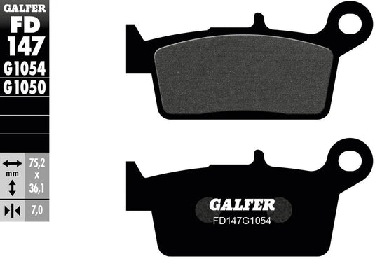 Galfer bremsbelag fd147 brake pad fd147 g1054 organic