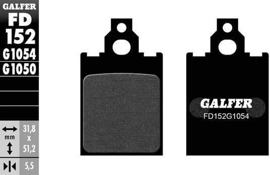 Galfer remblokken fd152 brake pad fd152 g1054 organic