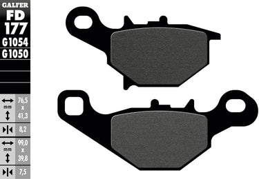 Galfer remblokken fd177 brake pad fd177 g1054 organic