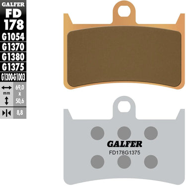 Galfer remblokken fd178 sintered brake pad fd178 g1375