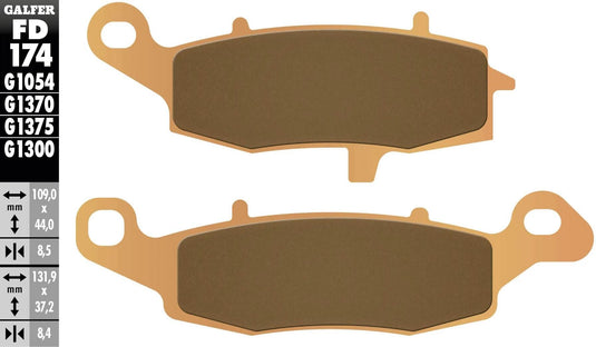 Galfer bremsbelag fd174 brake pad fd174 g1370 sintered metal