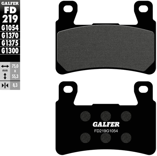 Galfer bremsbelag fd219 brake pad fd219 g1054 organic street