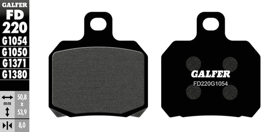 Galfer remblokken fd220 brake pad fd220 g1054 organic standard