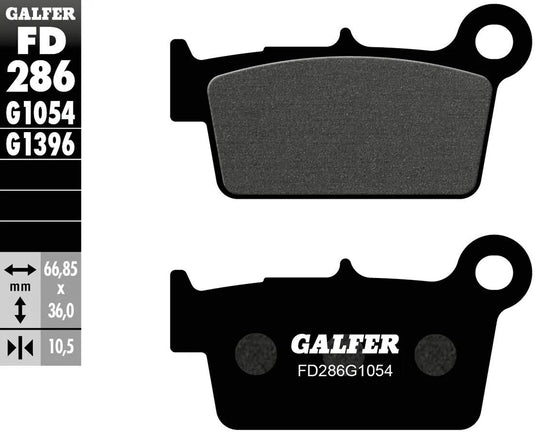 Galfer bremsbelag fd286 brake pad fd286 g1054 organic standard