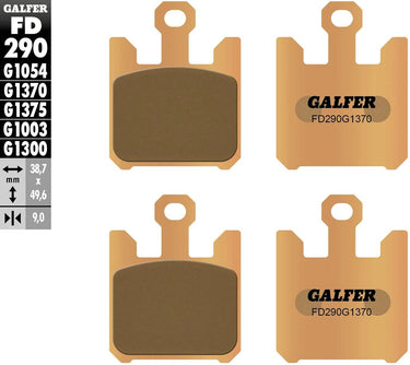 Galfer remblokken fd290 brake pad fd290 g1370 sint.metal street