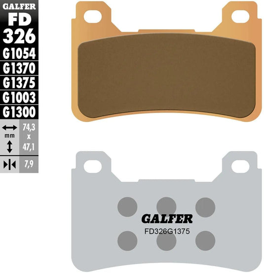 Galfer remblokken fd326 sintered brake pad fd326 g1375