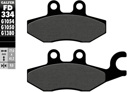 Galfer bremsbelag fd334 brake pad fd334 g1054 organic standard