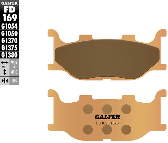 Galfer remblokken fd169 brake pad fd169 g1370 sintered metal