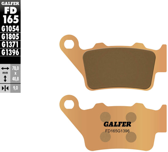 Galfer remblokken fd165 brake pad fd165 g1371 sintered metal off.