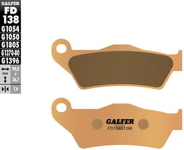 Galfer bremsbelag fd206 brake pads sinter fd206 g1380