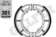Galfer remsegmenten mf301 brake shoe mf301 g2165 organic